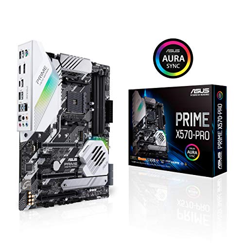 ASUS PRIME X570-PRO - Placa base ATX AMD AM4 con PCIe Gen. 4, dos M.2, HDMI, SATA 6 Gb/s y conector USB 3.2 Gen. 2 en el panel frontal