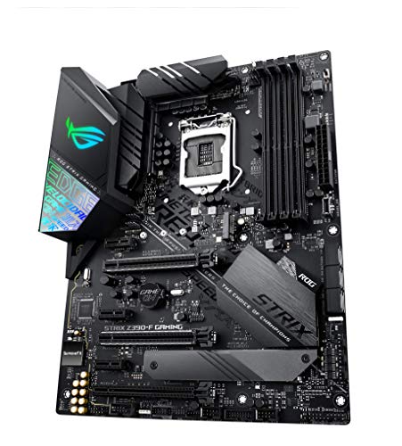 ASUS ROG STRIX Z390-F Gaming - Placa base Gaming ATX Intel de 8a y 9a gen, LGA 1151 con Iluminación RGB Aura Sync, OC por IA, DDR4 4266 MHz+, 2 M.2 con disipación, SATA 6Gbps, HDMI y USB 3.1 Gen. 2