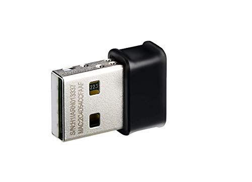 ASUS USB-AC53 Nano - Adaptador inalámbrico USB (Wi-fi, Dual-Band AC1200, MU-MIMO)