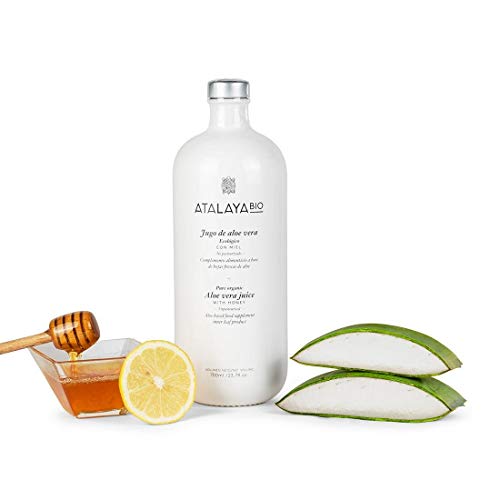 Atalaya Bio - Jugo de Aloe Vera Ecológico certificado IASC con miel y limón (700 ml)
