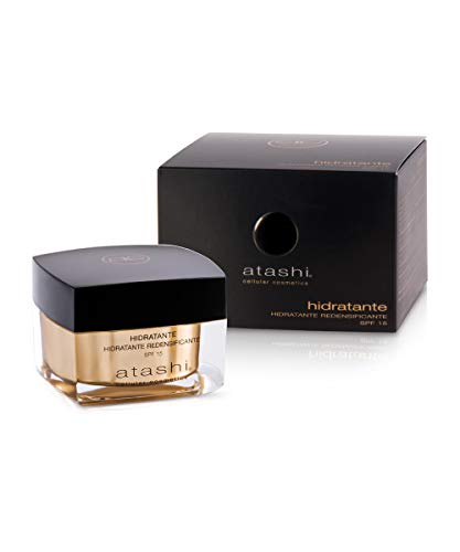 Atashi Antiedad - Hidratante Redensificante SPF 15 | Corrige Líneas de Expresión y Arrugas Profundas | Efecto Anti-Estrés | Hidratación | Textura Confort | Apto Para Pieles Sensibles y Secas - 50ml