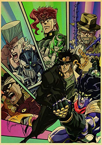 ATggqr Puzzle de 1000 Piezas para Adultos 50x75cm Anime JoJo's Adventure Puzzle Educational Game Juegos de Rompecabezas para la Damilia