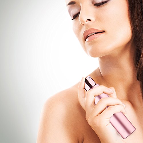 Atomizador Perfume Recargable, Vaporizador Perfume Portatil para Viaje, Botella de Spray Perfume con Mini Embudos, Prueba de Fugas, 1Pcs 20ML (rojo)