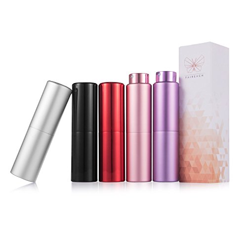 Atomizador Perfume Recargable,Faireach Vaporizador Perfume Portatil para Viaje, Botella de Spray Perfume con Mini Embudos, Prueba de Fugas, 1Pcs 20ML