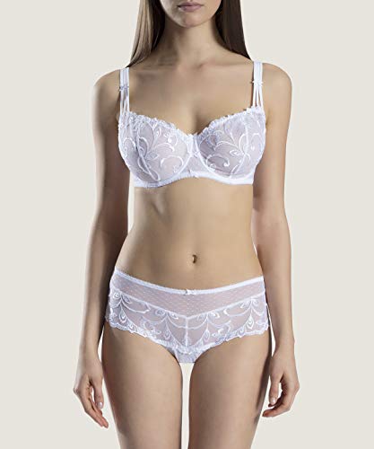 Aubade Au Bal De Flore Boxer, Blanco (Blanc Bleu), 135K (Talla del Fabricante: 3) para Mujer