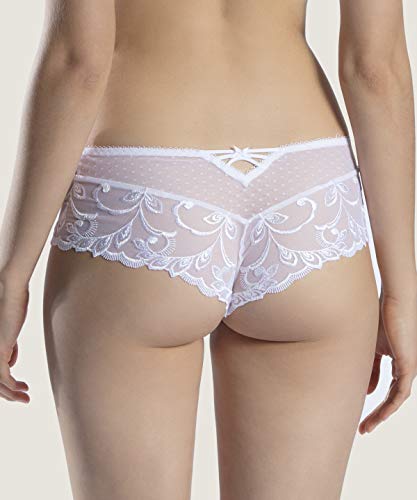 Aubade Au Bal De Flore Boxer, Blanco (Blanc Bleu), 135K (Talla del Fabricante: 3) para Mujer