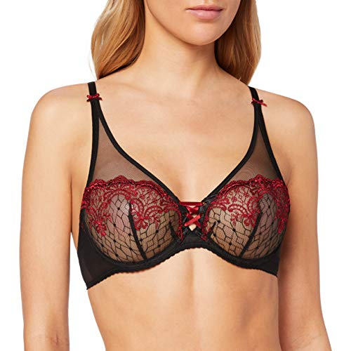 Aubade Passion Nocturne Sujetador de triángulo, Rojo (Volupté Volu), 80E para Mujer