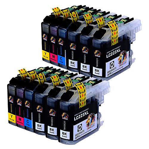 AUBEN Reemplazo para Brother LC223 Cartuchos de Tinta 12 Compatible con Brother MFC-J5320DW J480DW J5720DW J5625DW J4620DW J4420DW J880DW J5620DW J680DW DCP-J4120DW J562DW MFC-J480DW MFC-J5720DW