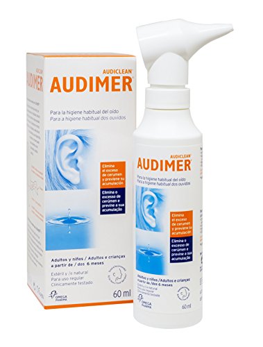 Audimer Spray Higiene Habitual del Oído Elimina Exceso de Cera y Previene la Acumulación de Cerumen Apto Uso Diario, 60 ml