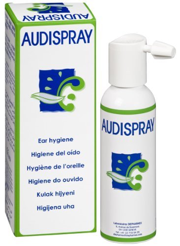 AUDISPRAY Spray de limpieza de oídos para eliminar exceso de cera y previeir la acumulación para unisex-adulto