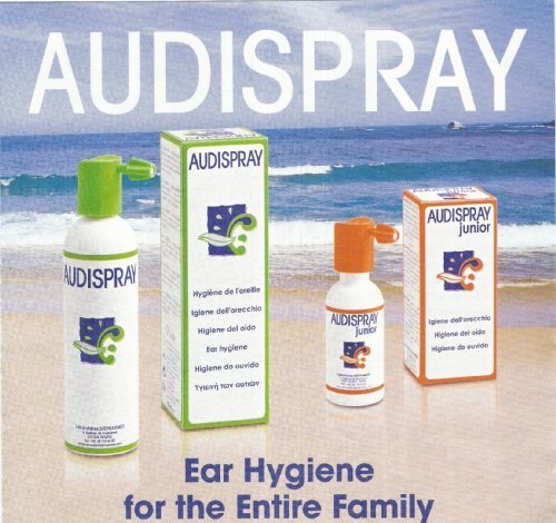 AUDISPRAY Spray de limpieza de oídos para eliminar exceso de cera y previeir la acumulación para unisex-adulto