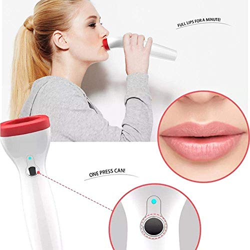 Aumentador de Labios, Anself USB Recargable Automático Lip Plumper Electric Mejorador de Labios Completo Dispositivo de Mejora de Labios de Silicona Rellenos de Labios
