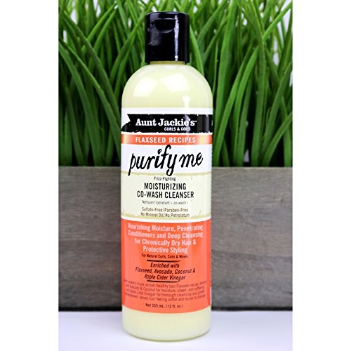 Aunt Jackies Curls and Coils - Limpiador de pelo co-wash hidratante, 355 ml