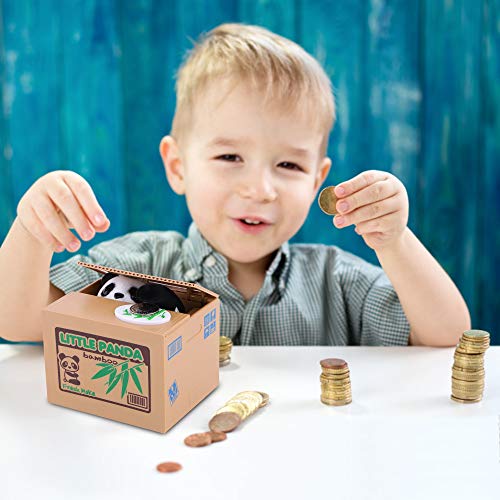 Auped Money Box Mone da Hucha Electrónica Automática Panda Savings Bank Regalo significativo para niños.