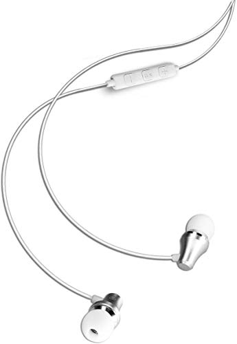 Auriculares En el oido Auricular Estéreo con Micrófono In-Ear Auriculares 3.5mm Blanco