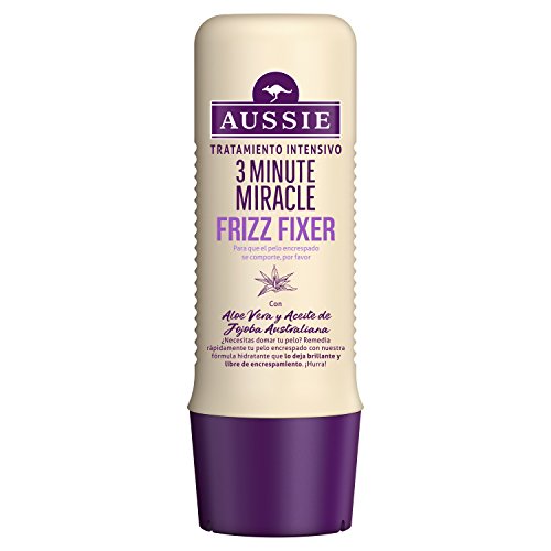 Aussie 3 Minute Miracle Frizz Fixer Tratamiento Intensivo, Fórmula Nutritiva Intensa Contra el Encrespamiento - 250 ml