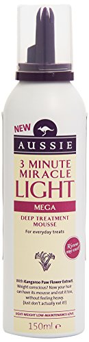 Aussie 3 Minute Miracle Light Mega - Tratamiento espuma intensivo con aclarado - 150 ml
