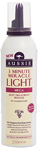 Aussie 3 Minute Miracle Light Mega - Tratamiento espuma intensivo con aclarado - 150 ml