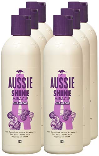 Aussie Milagro Shine Champú 300 ml – pack de 6
