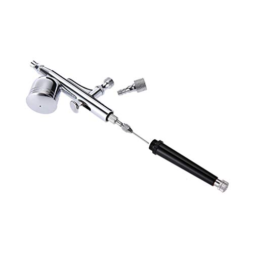 Ausuc Aerógrafo Doble acción Gravedad alimentaria 0,3 mm boquillas Pistola aerógrafo Set para Pintar Tatuajes Nail Art Maquillaje Make Up Spray modelismo pastelería