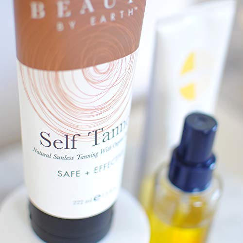 Autobronceador – Loción autobronceadora natural y ecológica – Una crema bronceadora que no deja manchas y crea un bronceado dorado en unas pocas horas – No es tóxico y con una fórmula libre de tintes puede ser usado en todo tipo de pieles, claras, pálidas