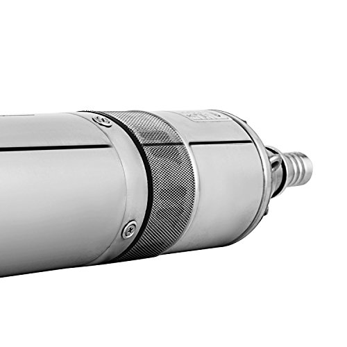 Autovictoria Bomba para Pozos 220V 370W 0.5HP Bomba de Agua Sumergible 90m 1200L / H Bomba de Pozos Profundos con el Cordón de 10m Deep Well Pump