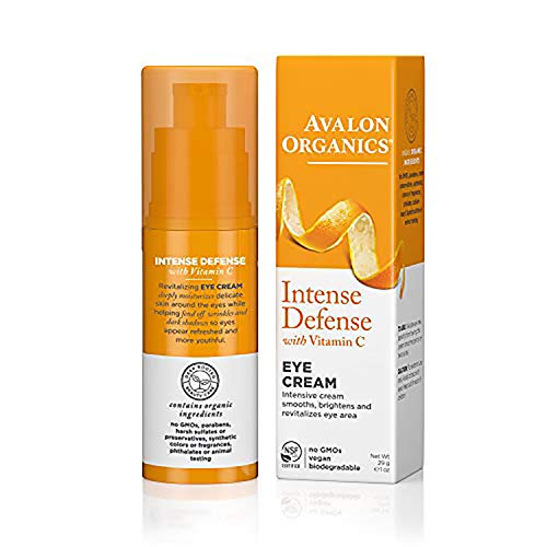 Avalon Active Organics Vitamina C Crema revializante para ojos hecha con orgánico Ing. 30 ml.