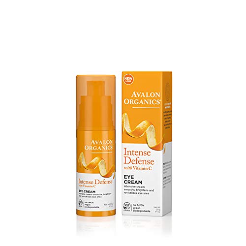 Avalon Active Organics Vitamina C Crema revializante para ojos hecha con orgánico Ing. 30 ml.