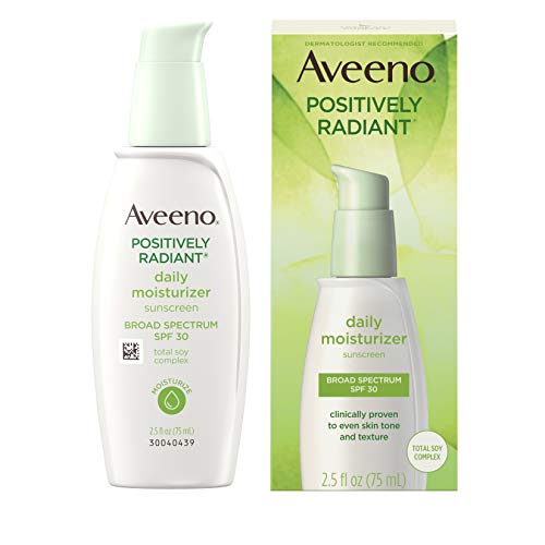 Aveeno Active Naturals Positively Radiant Daily Moisturizer, SPF 30, 2.5 Ounce by Aveeno