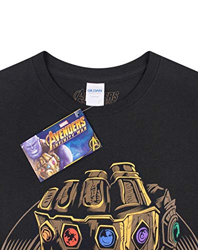 Avengers Infinity War Adultos Camiseta Marvel Thanos guantelete de los Hombres