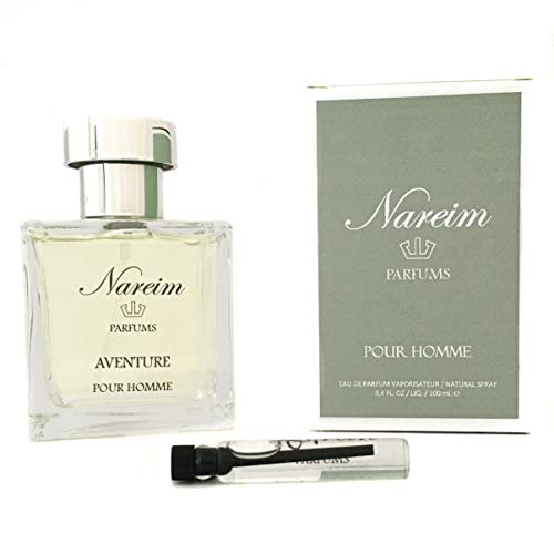 AVENTURE EAU DE PARFUM DE NAREIM PARFUMS 208 - PERFUMES DE HOMBRE -VAPORIZADOR 100ML- PERFUME DE LARGA DURACIÓN ELABORADO CON UN ALTO PORCENTAJE DE ESENCIAS AROMATICAS