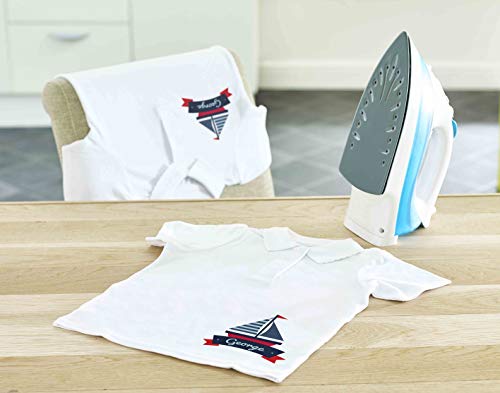 Avery España HTT02 - Papel transfer para tejidos oscuros, 8 hojas, color blanco