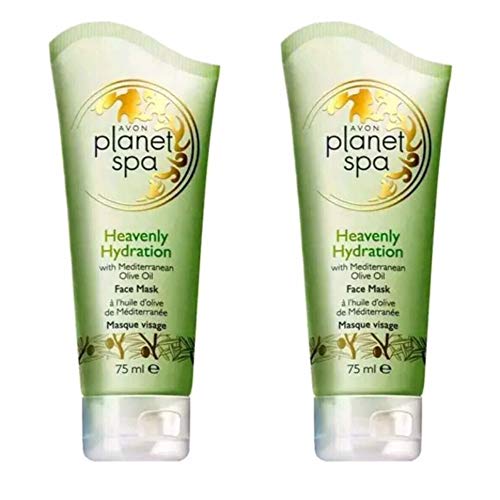 Avon Planet Spa Heavenly Hydration - Máscara facial para spa, 75 ml, 2 unidades