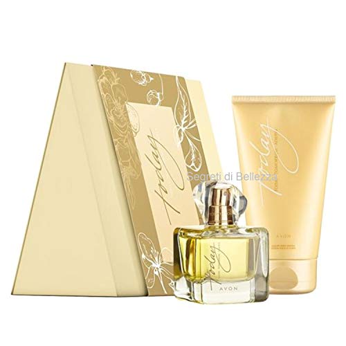 Avon - Set de regalo Today: Eau de Parfum 50 ml, Loción corporal 150 ml y caja de regalo de la marca
