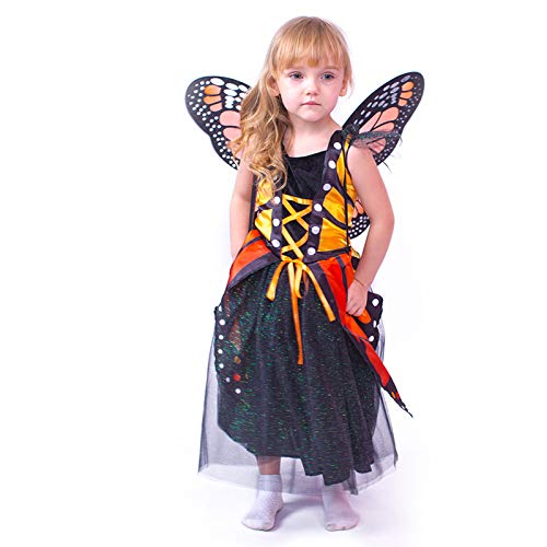 Avsvcb Cosplay Disfraz de Navidad para niños Alice Princess Butterfly Princess Halloween Novedad Regalo Snow White Anna Vestido Show