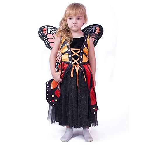 Avsvcb Cosplay Disfraz de Navidad para niños Alice Princess Butterfly Princess Halloween Novedad Regalo Snow White Anna Vestido Show