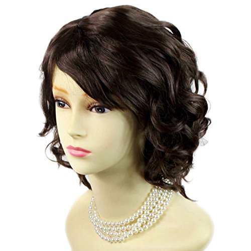 Awesome Lovely Summer Style Short Dark Coffee Brown Skin Top Ladies Wig UK