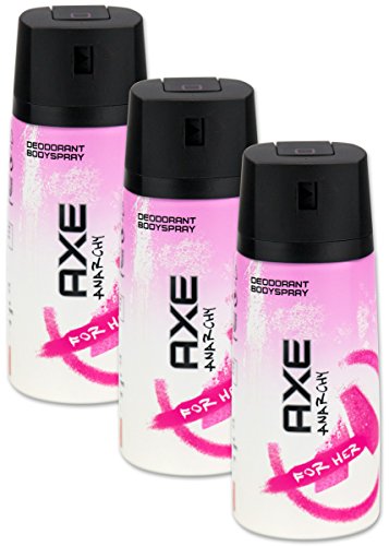 Axe Anarchy - Desodorante en spray para mujer (3 x 150 ml)