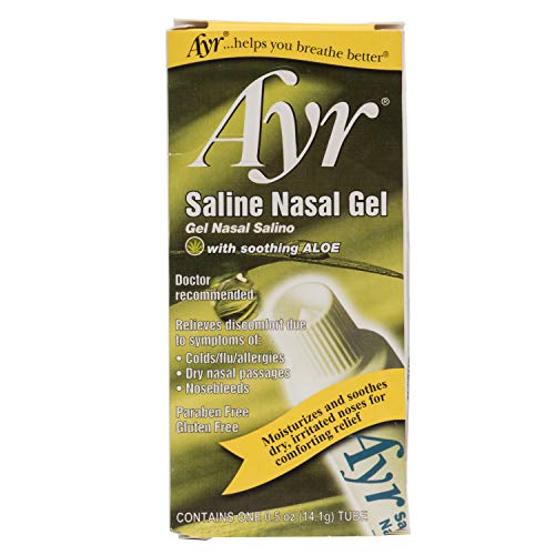 Ayr Saline Nasal Gel, With Soothing Aloe, 0.5 Ounce Tube by Ayr