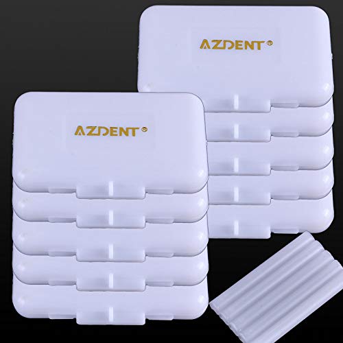 AZDENT®Orthodontic Relief Wax Braces Protector Primary Taste Dental Wax Strips for Braces Wearer-(10 Boxes Included)