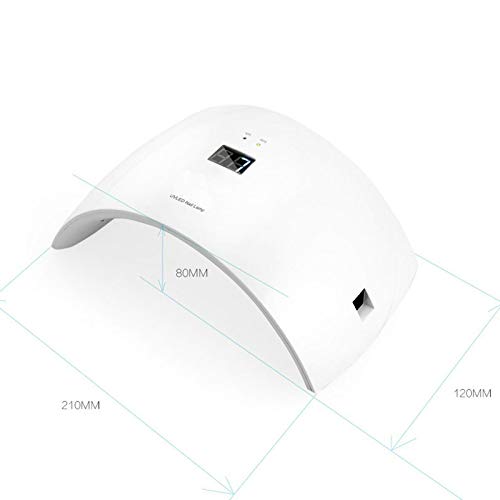 AZOREX Secador de Uñas Lámpara Manicura 24W LED UV Profesional Maquillaje Uñas con Temporizador para Esmalte de Gel Curado