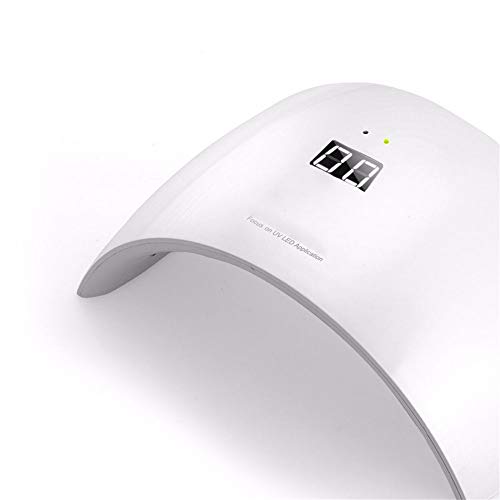 AZOREX Secador de Uñas Lámpara Manicura 24W LED UV Profesional Maquillaje Uñas con Temporizador para Esmalte de Gel Curado