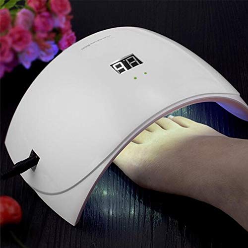 AZOREX Secador de Uñas Lámpara Manicura 24W LED UV Profesional Maquillaje Uñas con Temporizador para Esmalte de Gel Curado