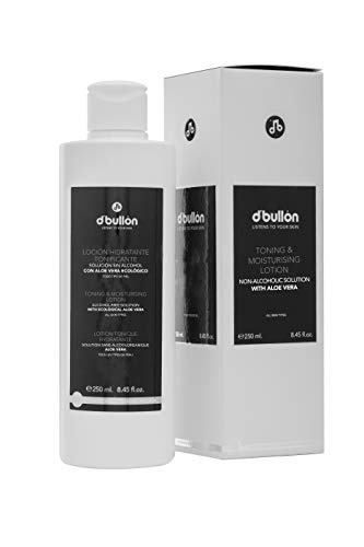 B D. BULLON D'Bullón Profesional Loción Hidratante Tonificante, Solución sin Alcohol con Aloe Vera Ecológico - 250 ml