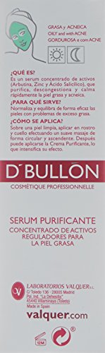 B D. BULLON - Serum Facial Purificante, Regulador grasa, Piel Grasa, Antiacné, 30 ml (10531)