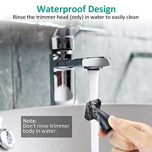 Babacom Cortapelos Nariz y Orejas, 4 en 1 USB Recargable Grooming Set para Nariz/Orejas/Ceja/Barba, Multifuncional Recortador de Vello, Nariz y Orejas con Cabezas de Reemplazode Acero Inoxidable