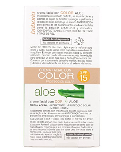 Babaria Aloe Vera Cr. Color Bb Cream Spf15 50 ml