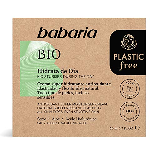 Babaria Bio Plastic Free Crema Facial Hidratante Dia 50 ml