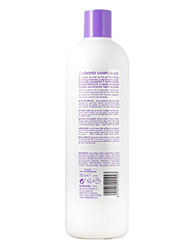 Babaria Champú de Ajo Fortalecedor - 600 +100ml