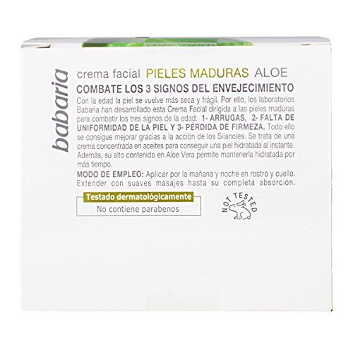 Babaria Crema Facial Pieles Maduras Aloe Vera 20% XXL - 125 ml